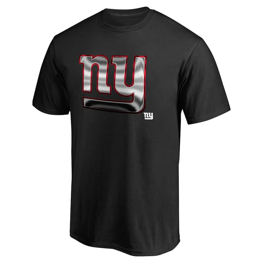 New York Giants Personalized Midnight Mascot T-Shirt Black - NFL