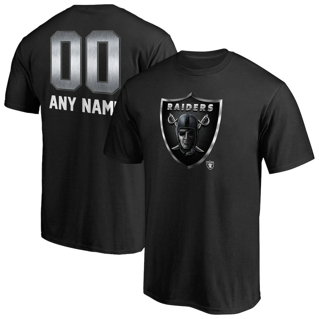 Las Vegas Raiders Personalized Midnight Mascot T-Shirt Black - NFL