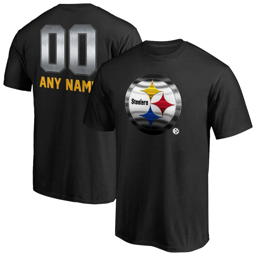 Pittsburgh Steelers Personalized Midnight Mascot T-Shirt Black - NFL