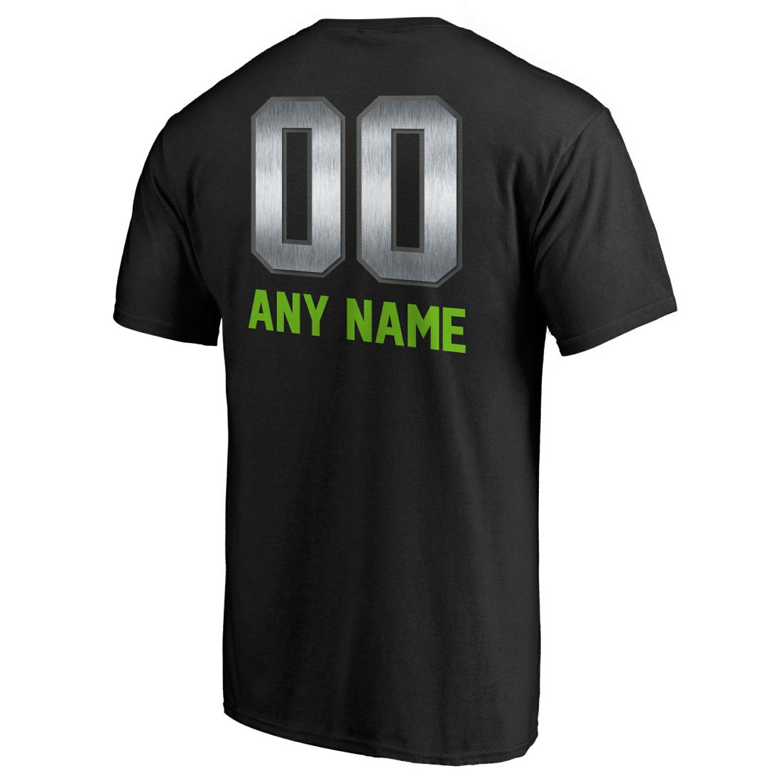 Seattle Seahawks Personalized Midnight Mascot T-Shirt Black - NFL