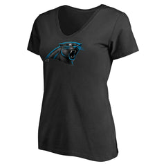 Carolina Panthers Women's Personalized Midnight Mascot T-Shirt Black - NFL