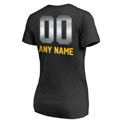 Minnesota Vikings Women's Personalized Midnight Mascot T-Shirt Black - NFL