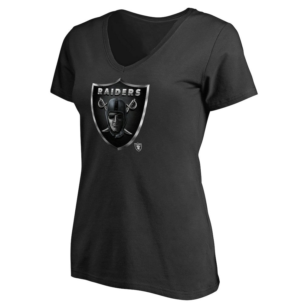 Las Vegas Raiders Women's Personalized Midnight Mascot T-Shirt Black - NFL