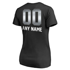 Las Vegas Raiders Women's Personalized Midnight Mascot T-Shirt Black - NFL