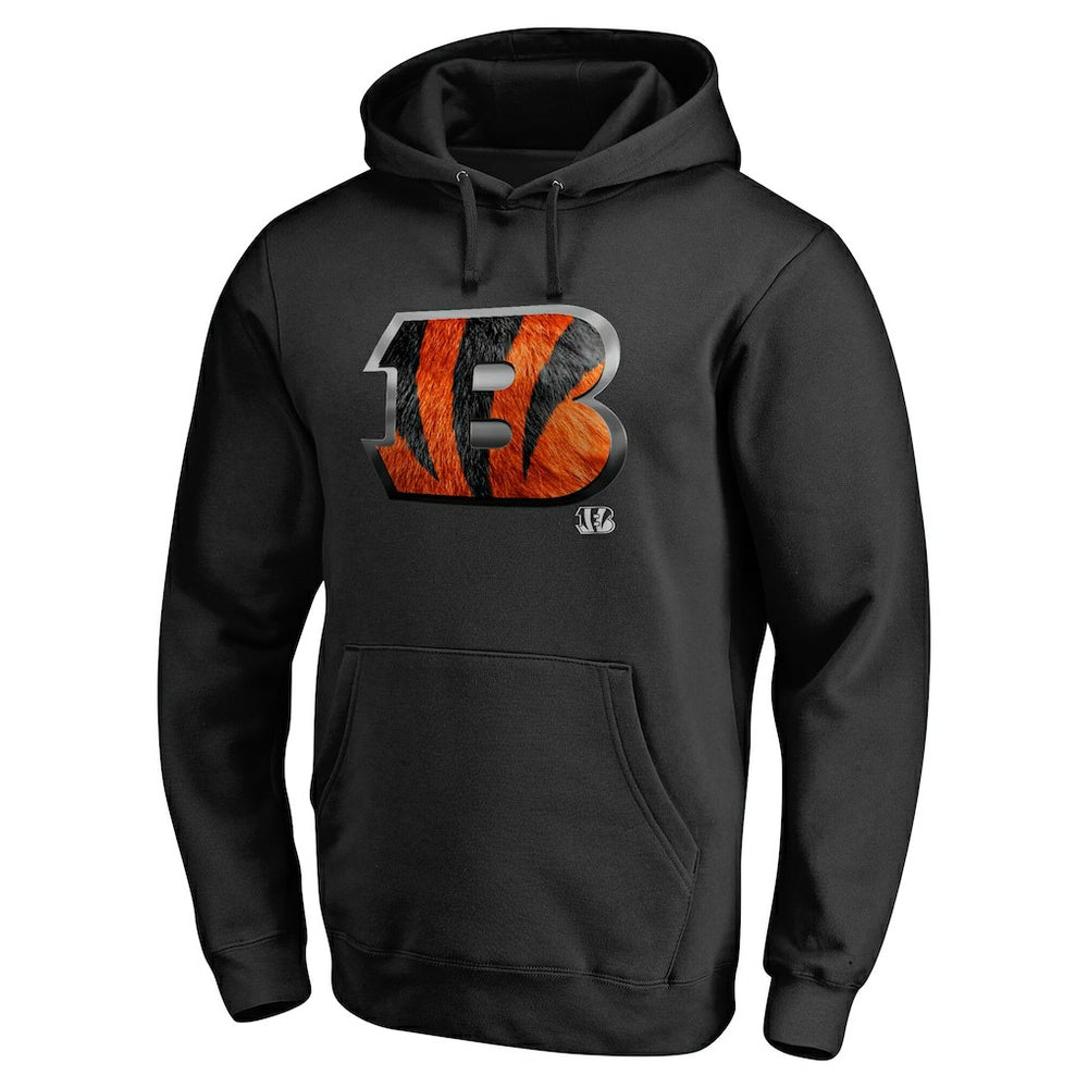 Cincinnati Bengals Personalized Midnight Mascot Pullover Hoodie Black - NFL