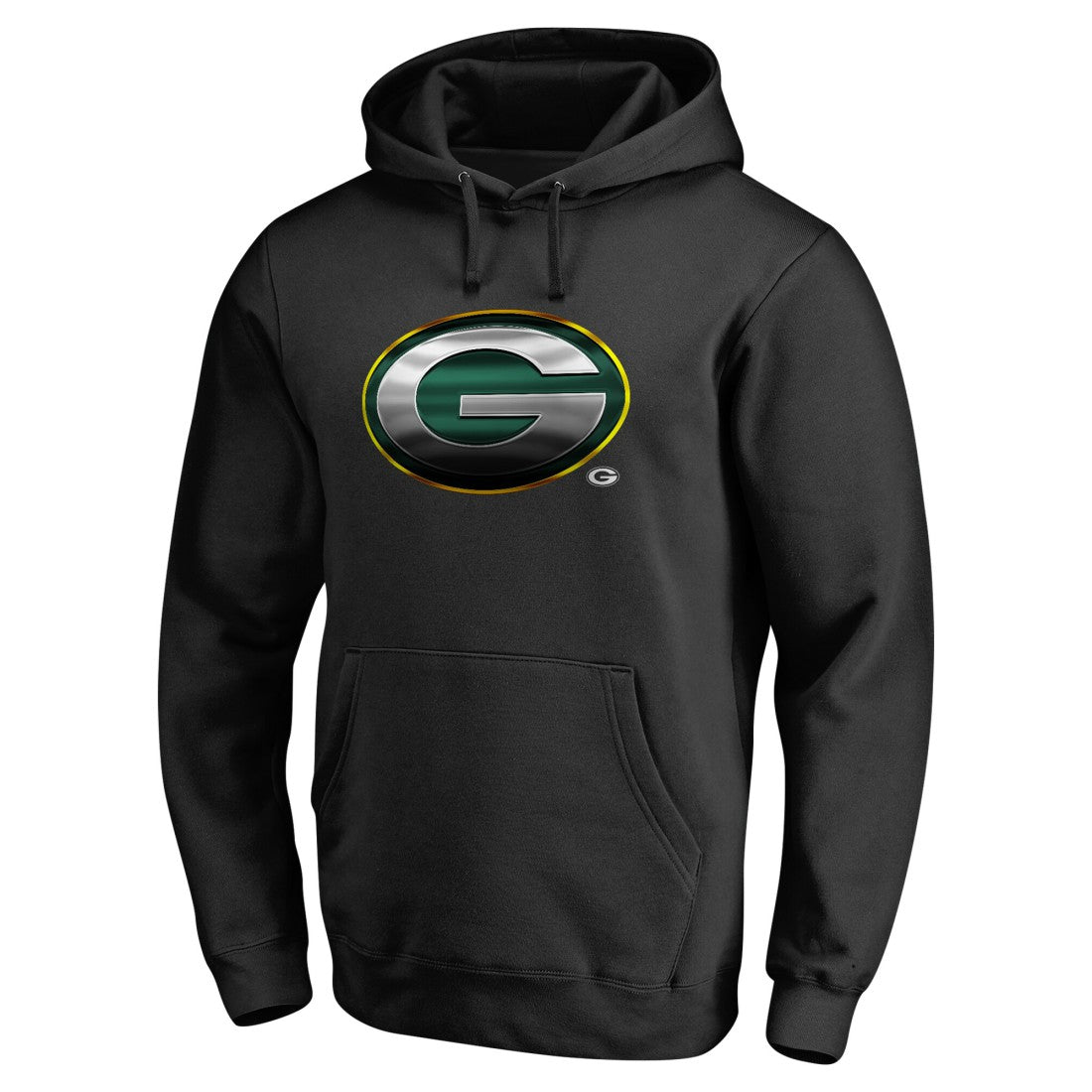 Green Bay Packers Personalized Midnight Mascot Pullover Hoodie Black - NFL