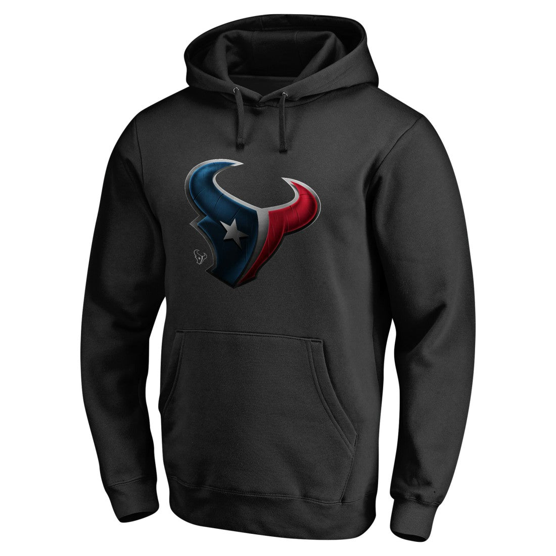 Houston Texans Personalized Midnight Mascot Pullover Hoodie Black - NFL