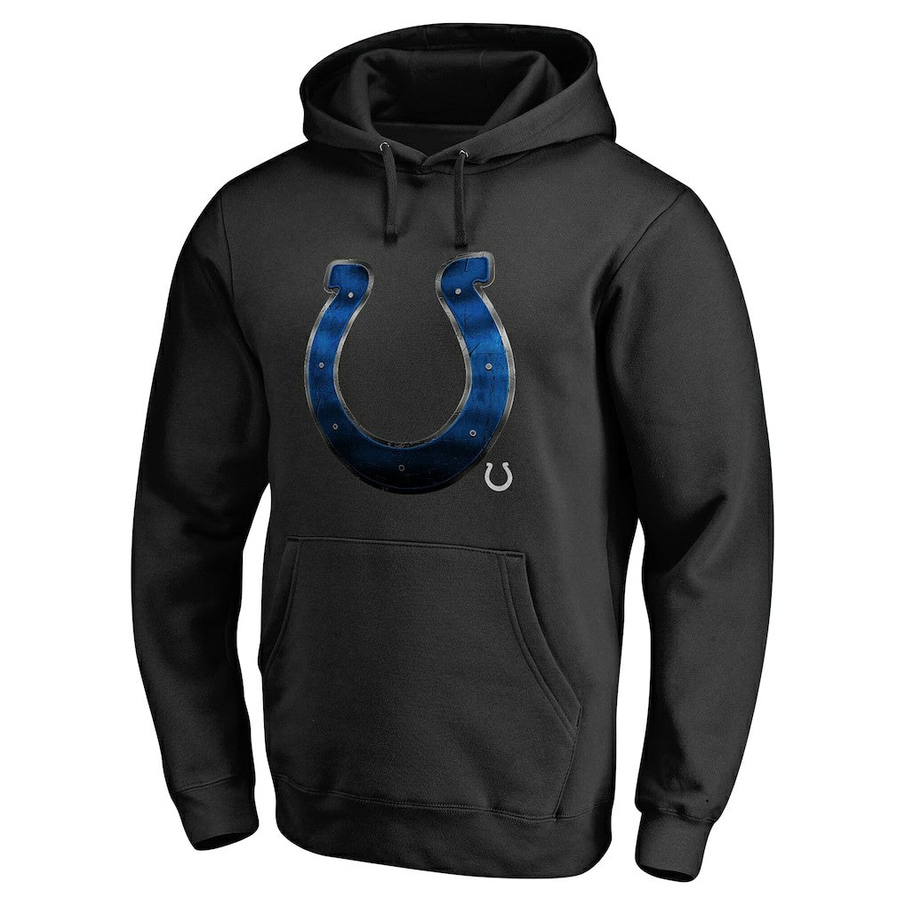 Indianapolis Colts Personalized Midnight Mascot Pullover Hoodie Black - NFL