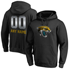 Jacksonville Jaguars Personalized Midnight Mascot Pullover Hoodie Black - NFL