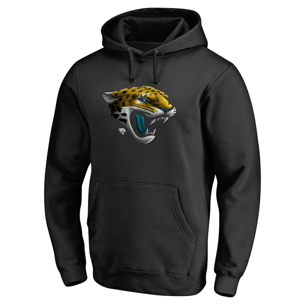 Jacksonville Jaguars Personalized Midnight Mascot Pullover Hoodie Black - NFL