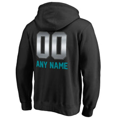 Miami Dolphins Personalized Midnight Mascot Pullover Hoodie Black - NFL