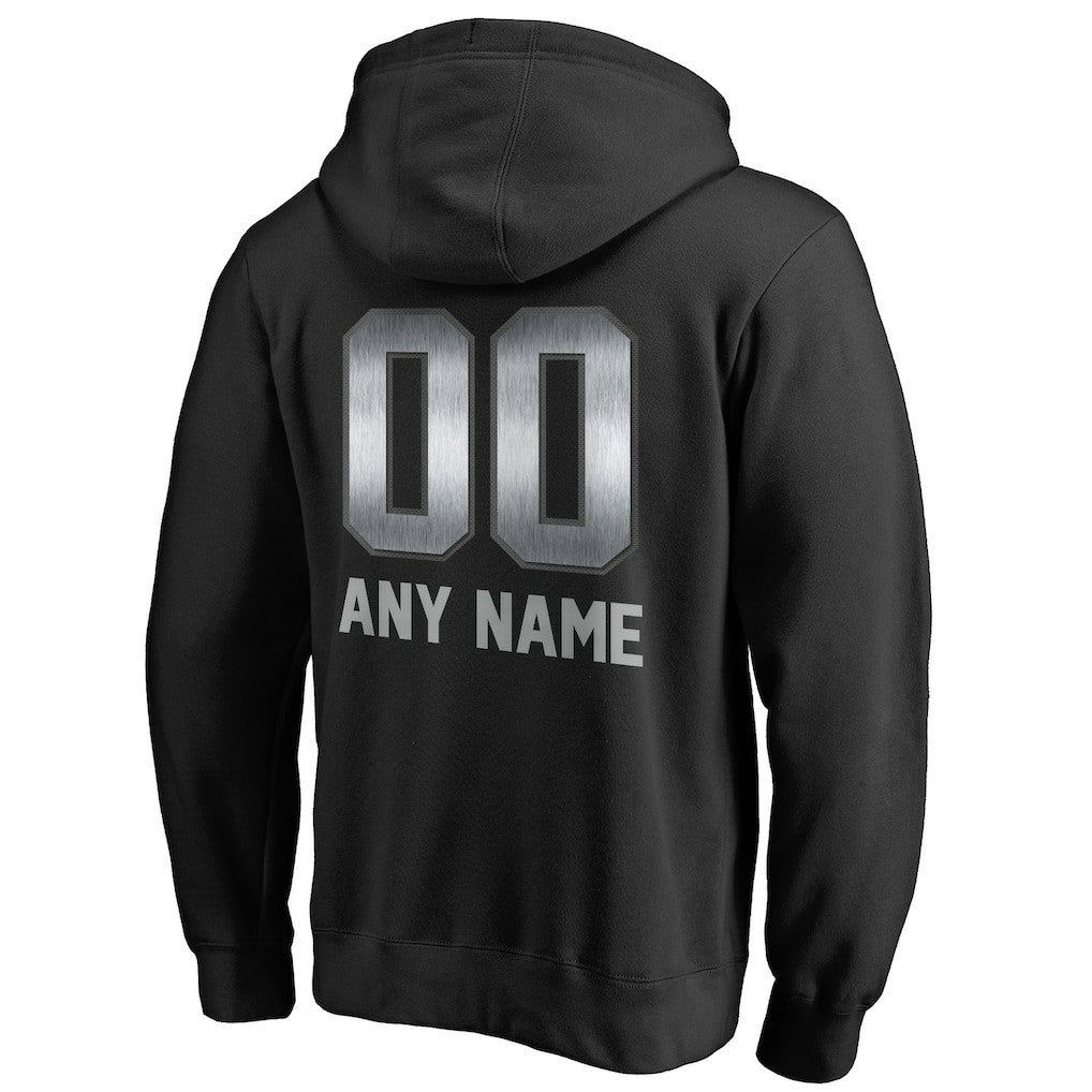 Philadelphia Eagles Personalized Midnight Mascot Pullover Hoodie Black - NFL
