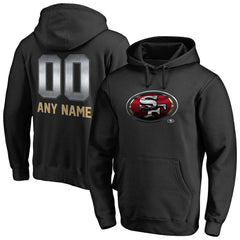 San Francisco 49ers Personalized Midnight Mascot Pullover Hoodie Black - NFL