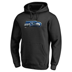 Seattle Seahawks Personalized Midnight Mascot Pullover Hoodie Black - NFL