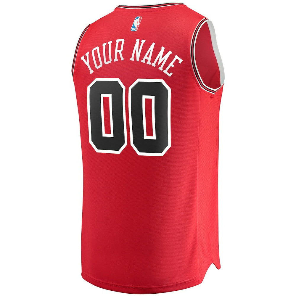 Fanatics - Chicago Bulls Youth Fast Break Custom Replica Jersey Red - Icon Edition