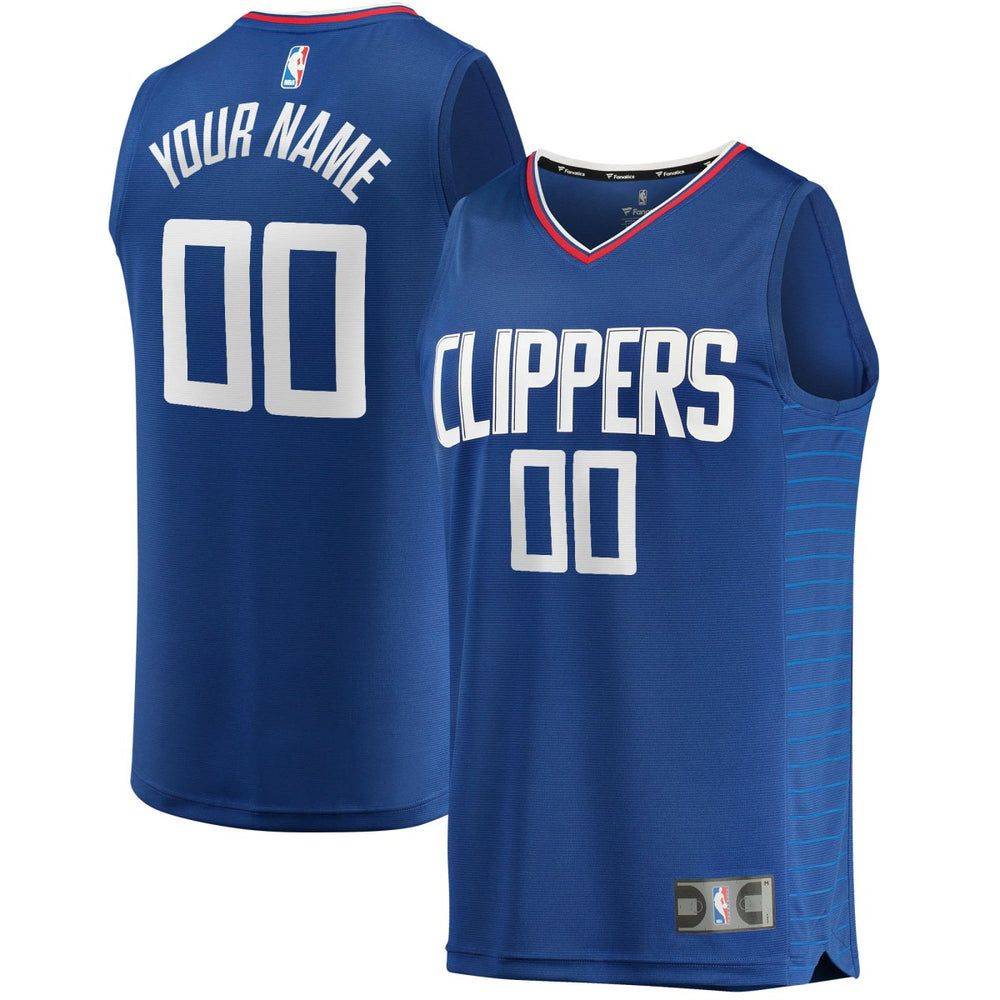 Fanatics - LA Clippers Youth Fast Break Custom Replica Jersey Royal - Icon Edition
