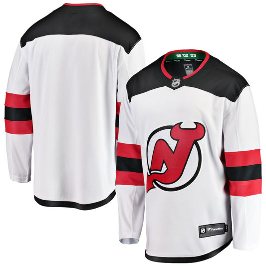 New Jersey Devils Fanatics Youth Away Breakaway Jersey - White | NHL Jerseys