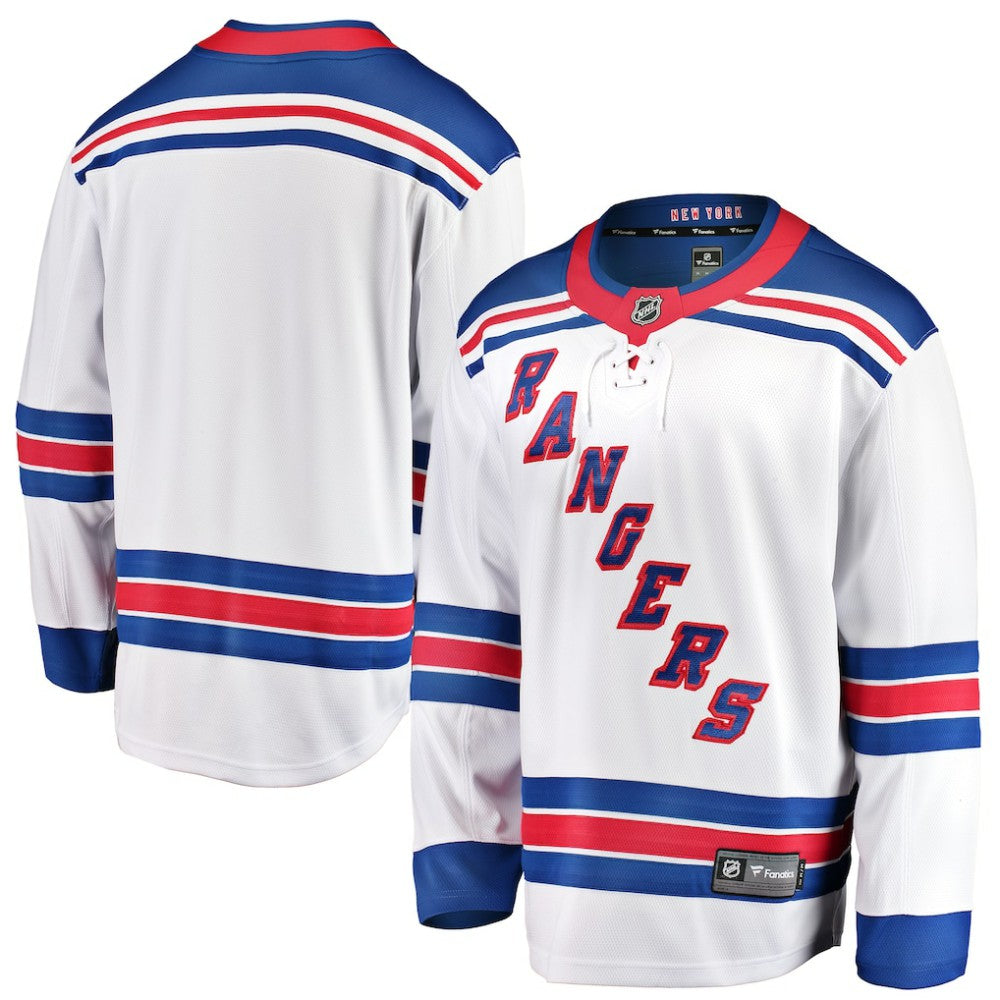New York Rangers Fanatics Youth Away Breakaway Jersey - White | NHL Jerseys