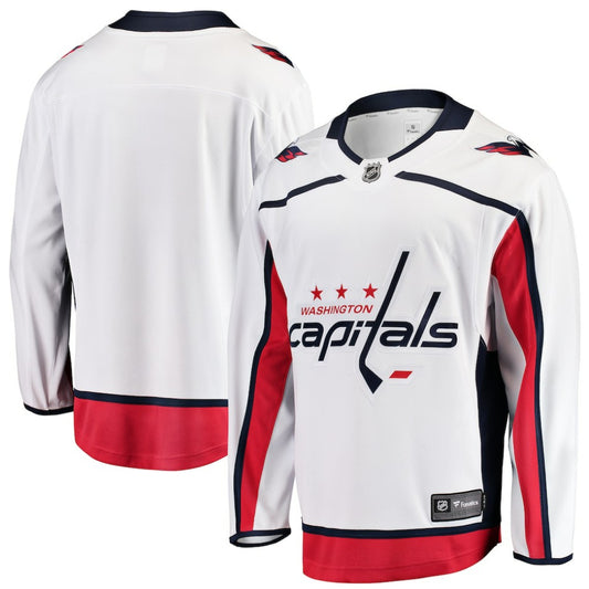 Washington Capitals Fanatics Youth Away Breakaway Jersey - White | NHL Jerseys