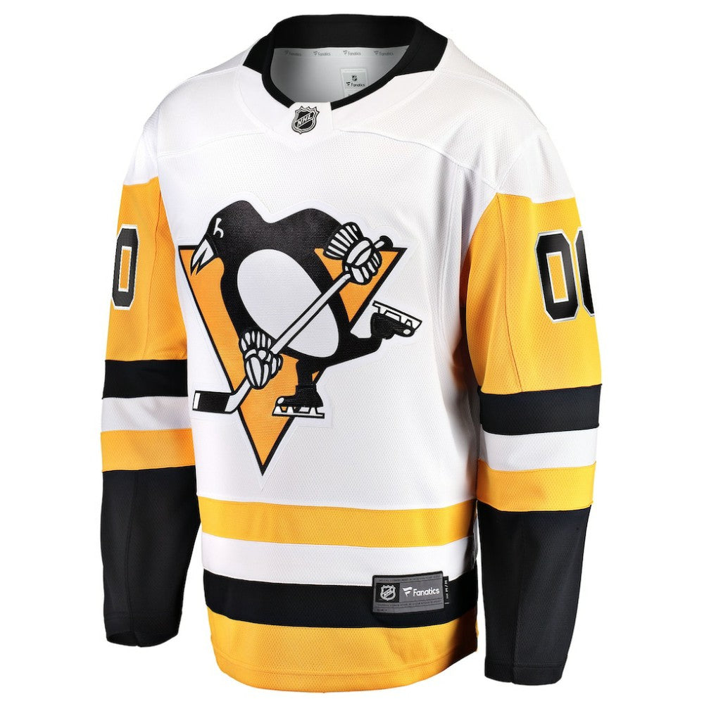 Pittsburgh Penguins Fanatics Away Breakaway Custom Jersey - White | NHL Jerseys