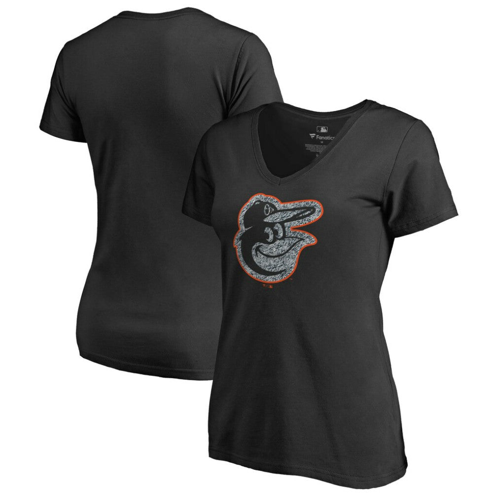 Baltimore Orioles Women's Static Logo V-Neck T-Shirt Lifestyle