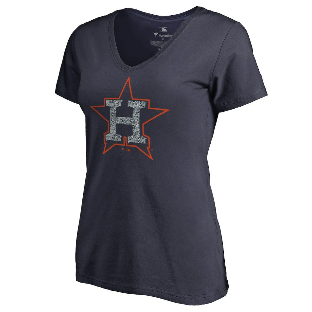 Houston Astros Women's Static Logo V-Neck T-Shirt discount