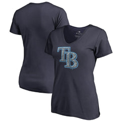 Tampa Bay Rays Women's Static Logo V-Neck T-Shirt Online