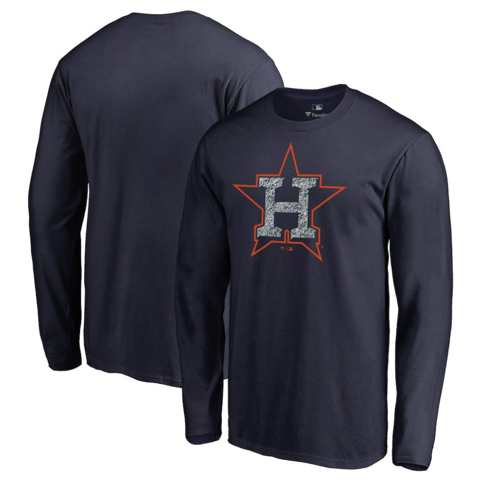 Houston Astros Static Logo Long Sleeve T-Shirt discount