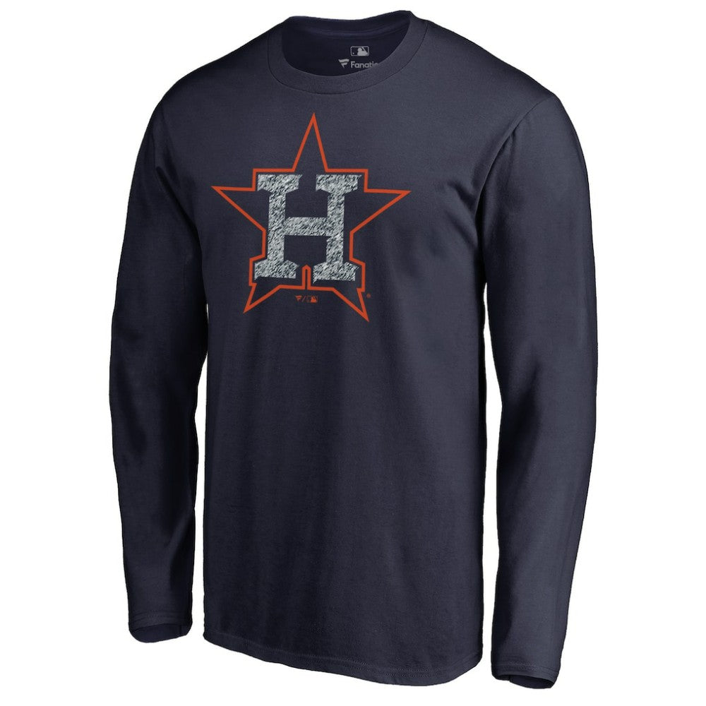 Houston Astros Static Logo Long Sleeve T-Shirt discount