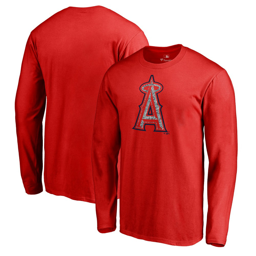Los Angeles Angels Static Logo Long Sleeve T-Shirt On Sale