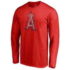 Los Angeles Angels Static Logo Long Sleeve T-Shirt On Sale