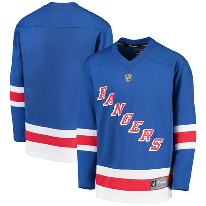 New York Rangers Fanatics Youth Home Replica Blank Jersey - Royal | NHL Jerseys