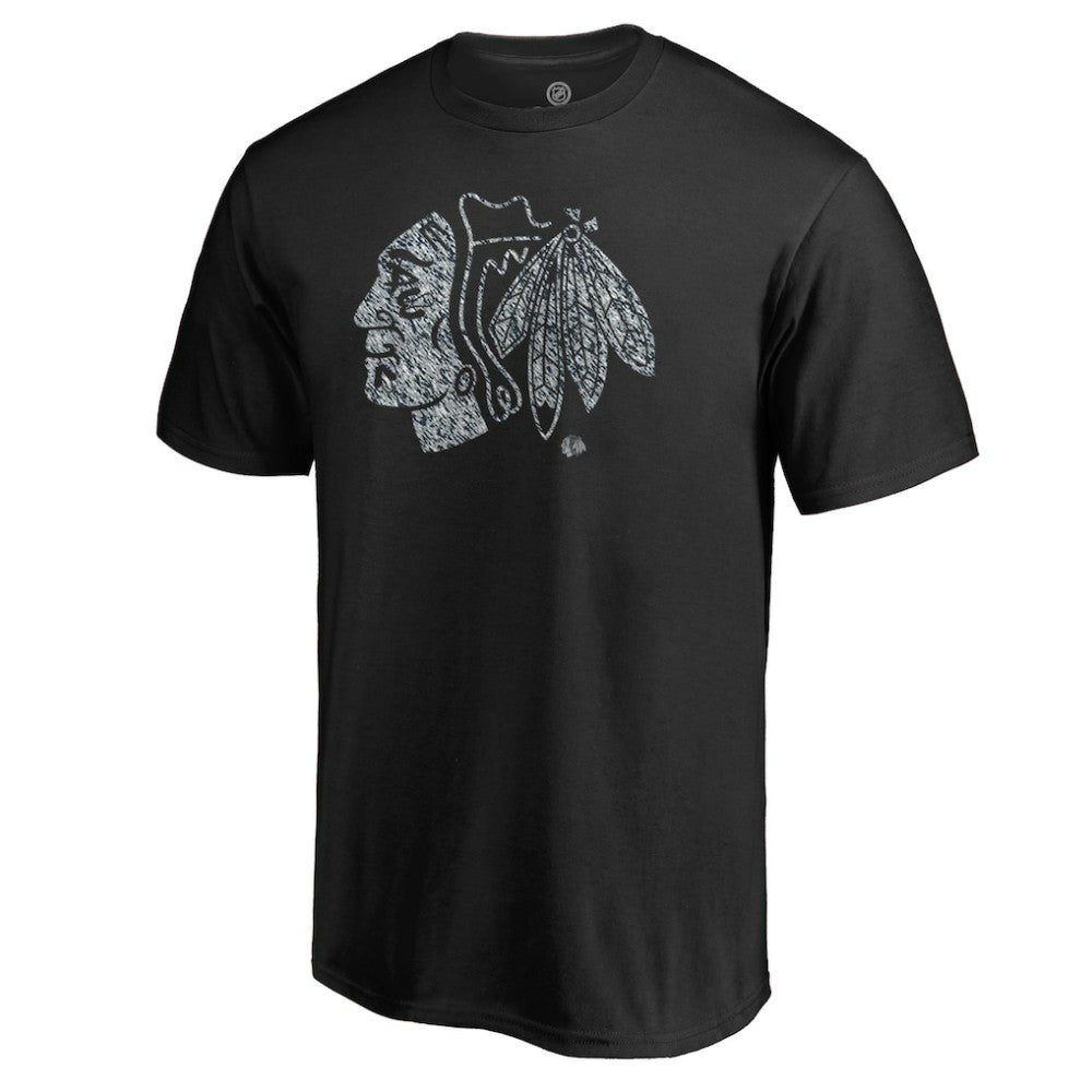 Chicago Blackhawks Static Logo T-Shirt Black