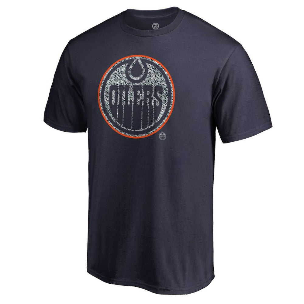 Edmonton Oilers - Static Logo T-Shirt Navy