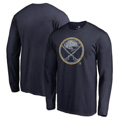 Buffalo Sabres - Static Logo Long Sleeve T-Shirt Navy