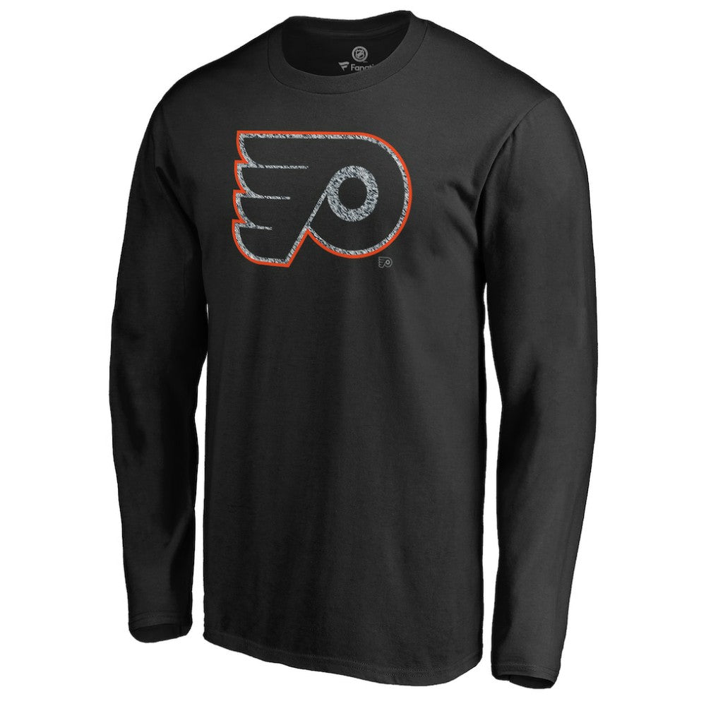 Philadelphia Flyers - Static Logo Long Sleeve T-Shirt Black