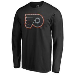 Philadelphia Flyers - Static Logo Long Sleeve T-Shirt Black
