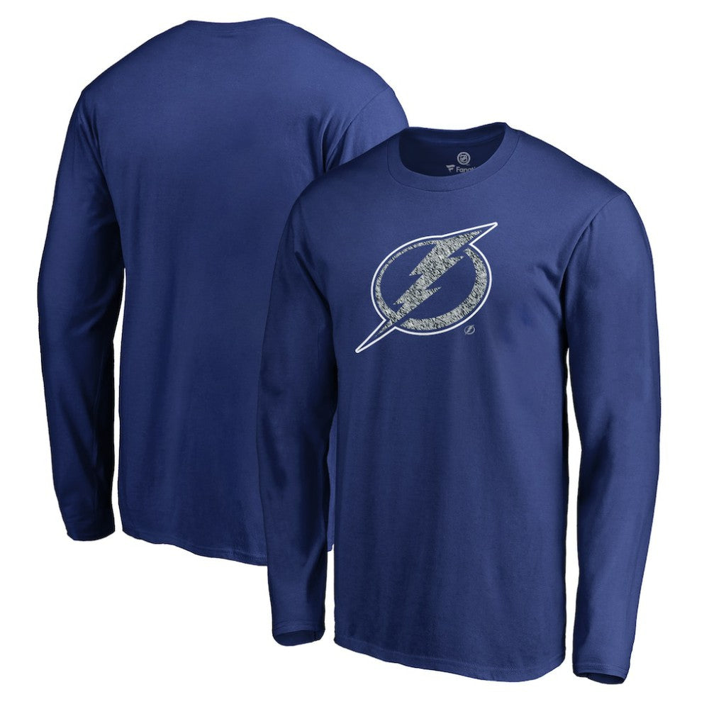 Tampa Bay Lightning - Static Logo Long Sleeve T-Shirt Blue