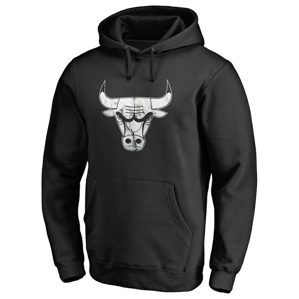 NBA - Chicago Bulls Marble Logo Pullover Hoodie - Black