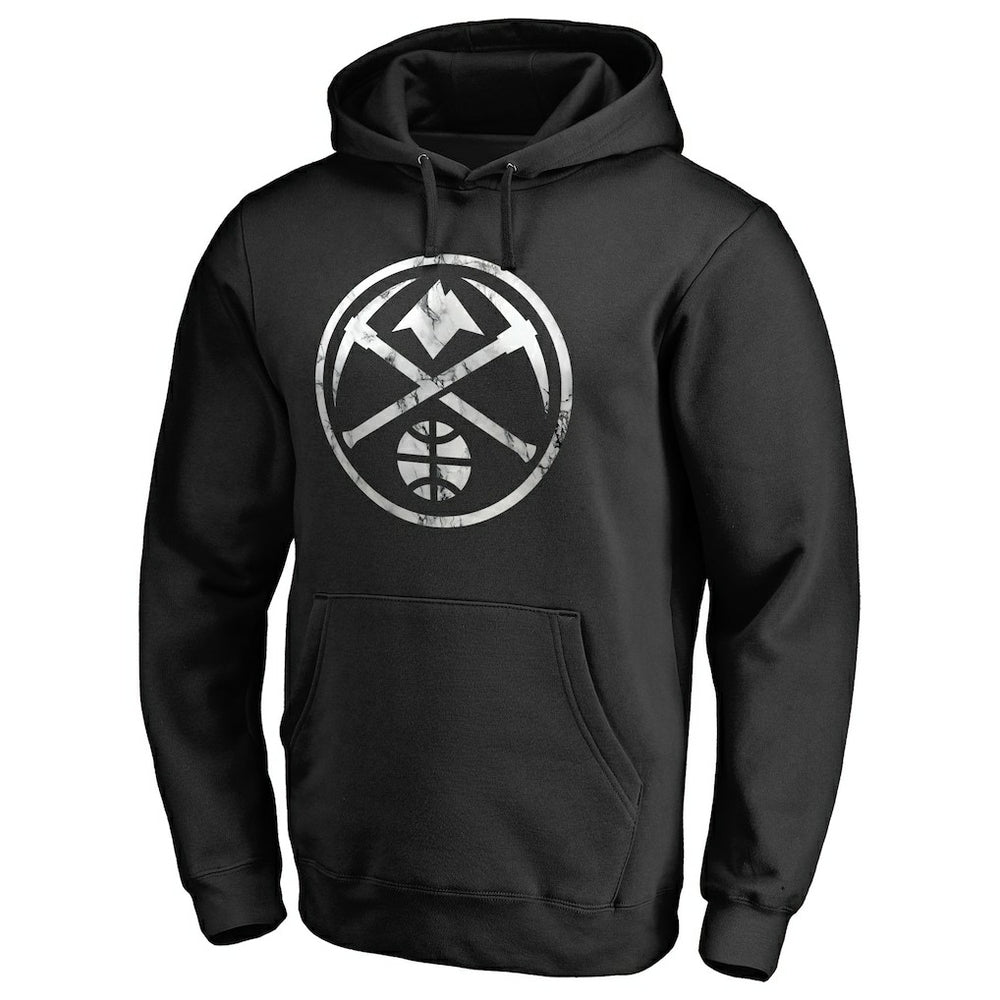 NBA - Denver Nuggets Marble Logo Pullover Hoodie - Black