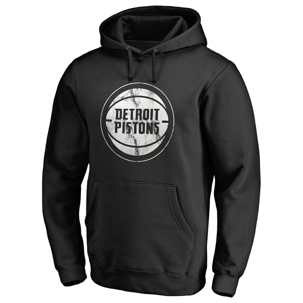 NBA - Detroit Pistons Marble Logo Pullover Hoodie - Black