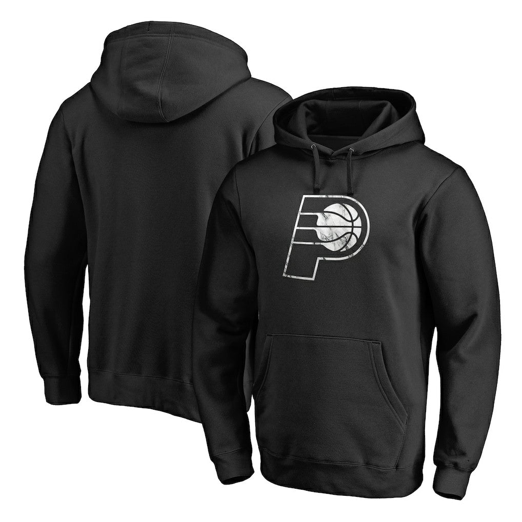 NBA - Indiana Pacers Marble Logo Pullover Hoodie - Black