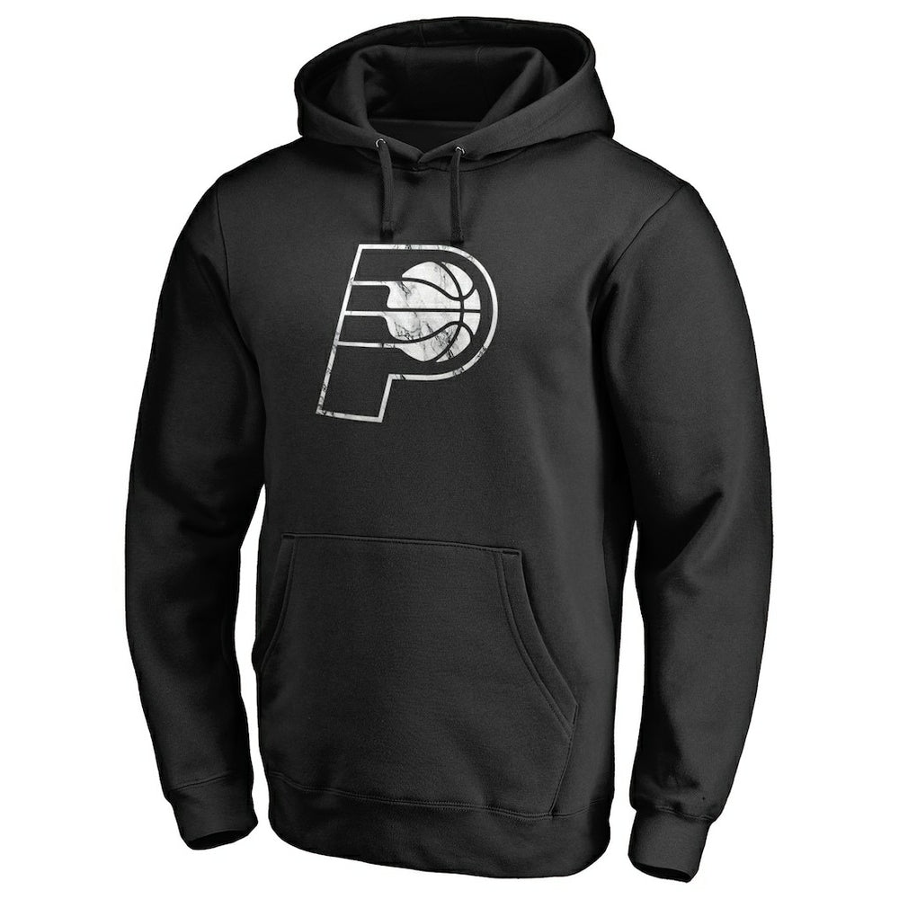 NBA - Indiana Pacers Marble Logo Pullover Hoodie - Black