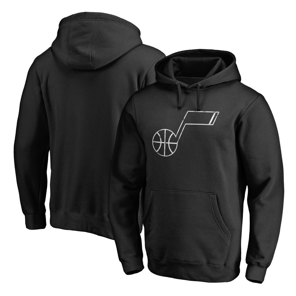 NBA - Utah Jazz Marble Logo Pullover Hoodie - Black