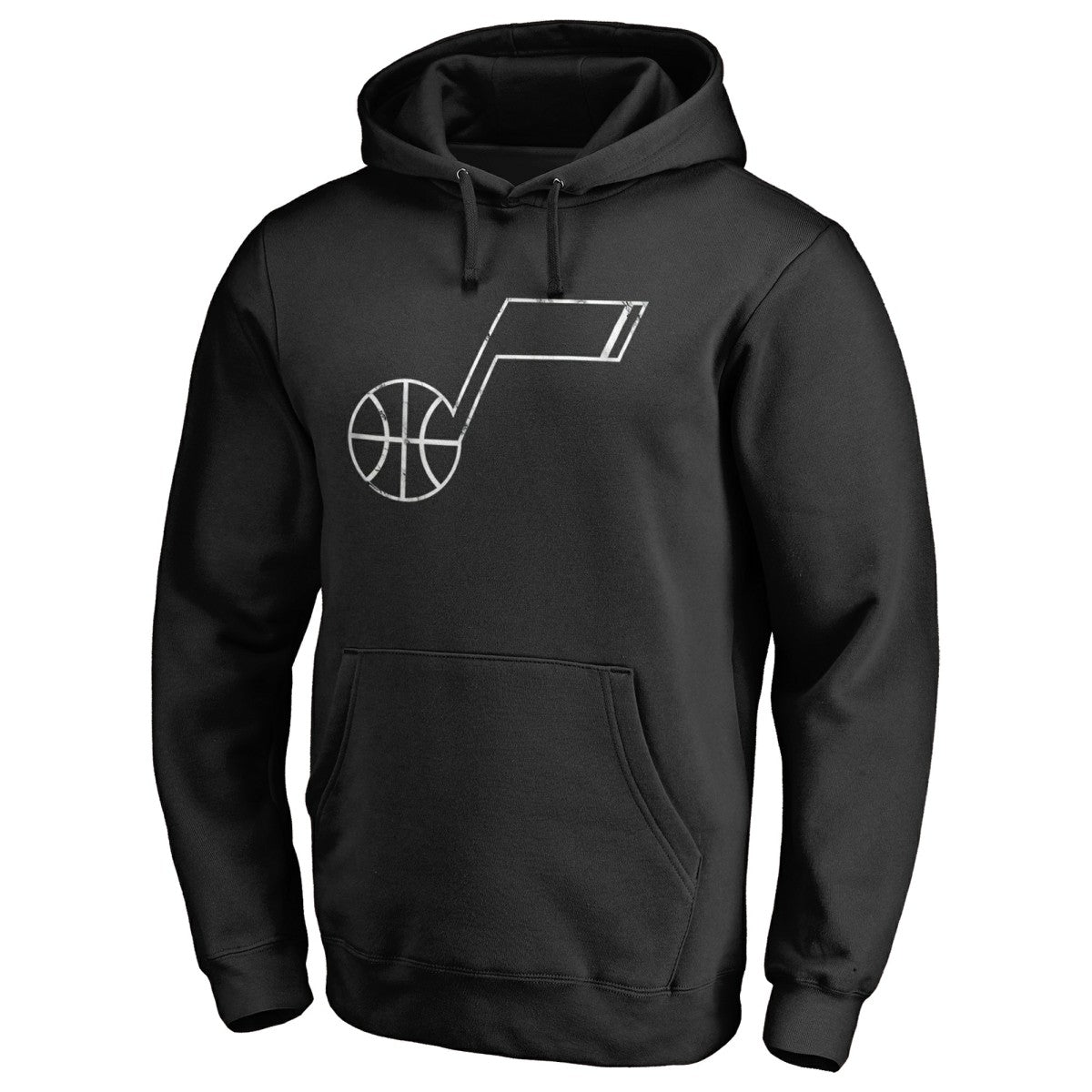 NBA - Utah Jazz Marble Logo Pullover Hoodie - Black