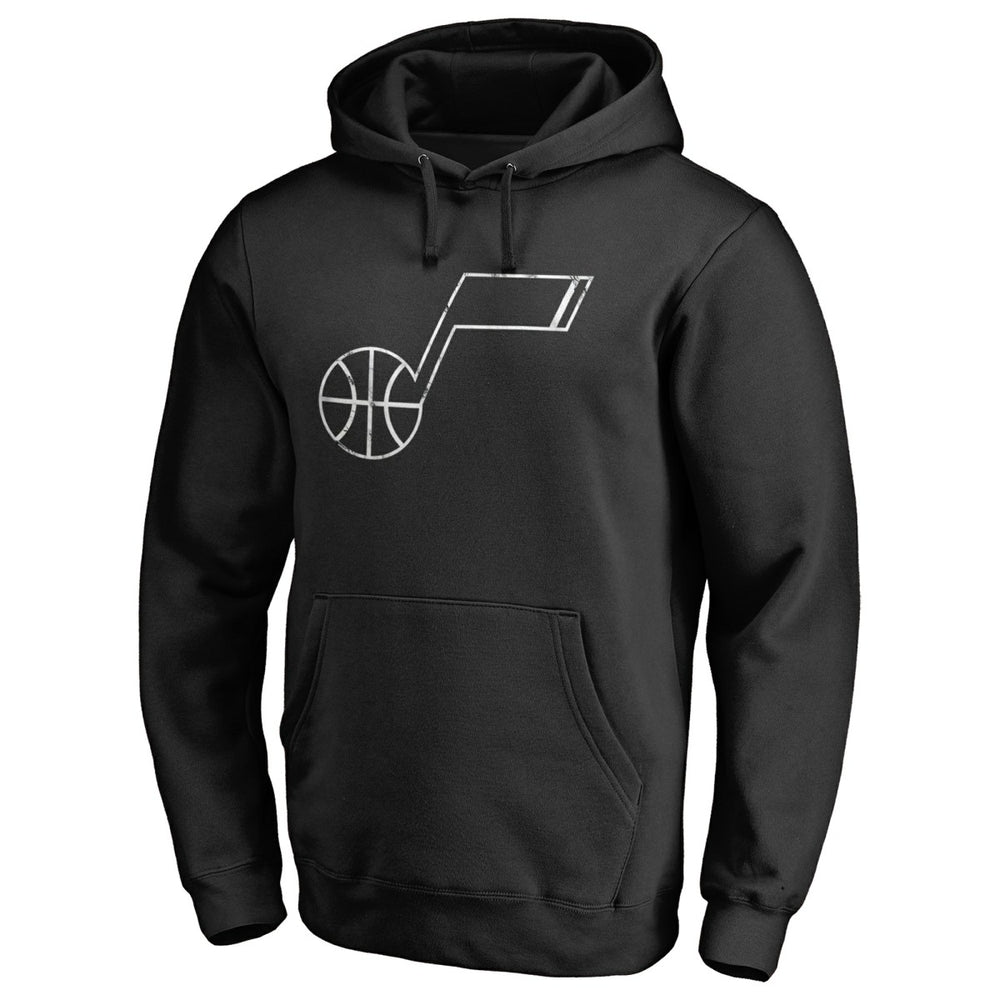 NBA - Utah Jazz Marble Logo Pullover Hoodie - Black