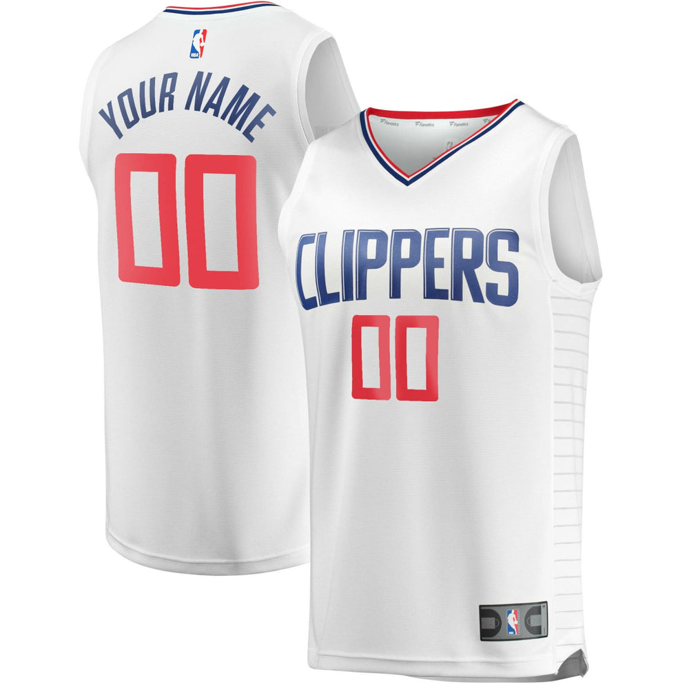 Fanatics - LA Clippers Youth Fast Break Custom Replica Jersey White - Association Edition