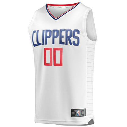 LA Clippers Youth Fast Break Custom Replica Jersey White - Association Edition | NBA Jerseys