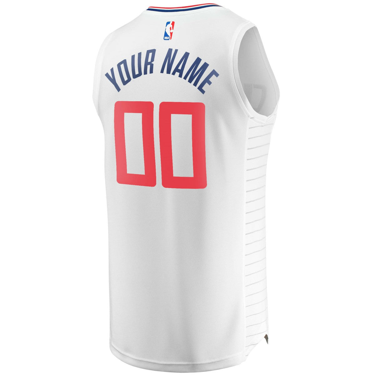 LA Clippers Youth Fast Break Custom Replica Jersey White - Association Edition | NBA Jerseys