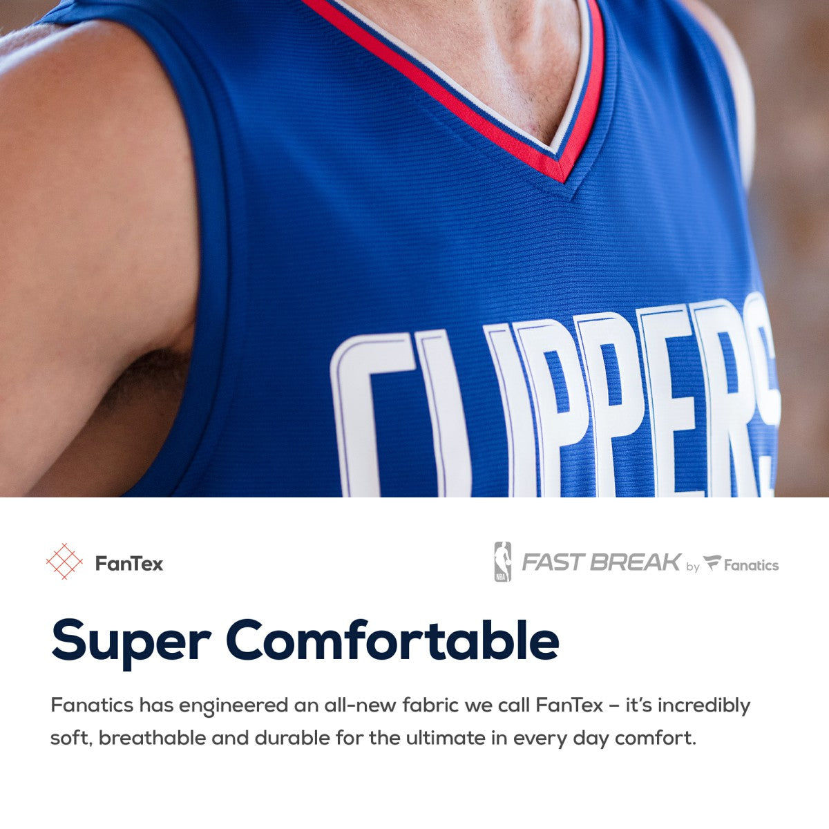 LA Clippers Youth Fast Break Custom Replica Jersey White - Association Edition | NBA Jerseys